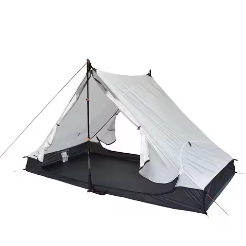 T Zipper Open Inner 2024 New Version Lanshan 2 Two Person 3 Season/4 Season Bathtub Tent
