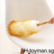 1/2/3 Dust Mites Dusting Brush Wooden Handle Mites Dusting Cleaning Screen Funiture Ceiling Fans Blinds Duster