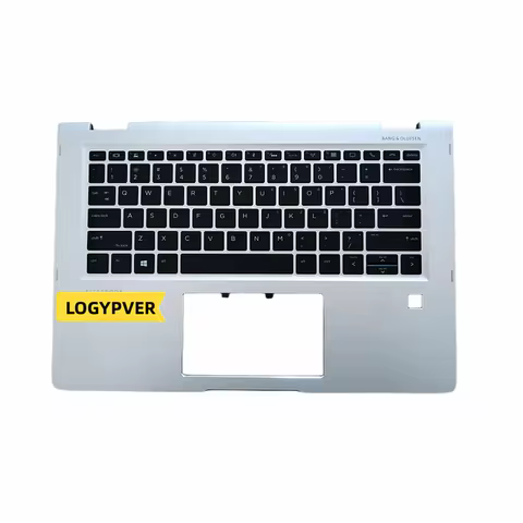 US English For HP EliteBook X360 1030 G2 Laptop Palmrest Cover with Keyboard Silver Shell