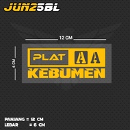 AA KEBUMEN PLATE CUTTING STICKER JUN25BL JTG/