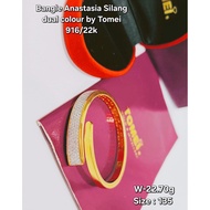 TOMEI ANASTASIA BANGLE SILANG prelove EMAS 916/22k 22.70g