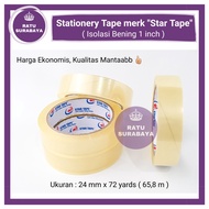 1 Inch Clear Stationery Tape 24 mm x 72y STAR TAPE