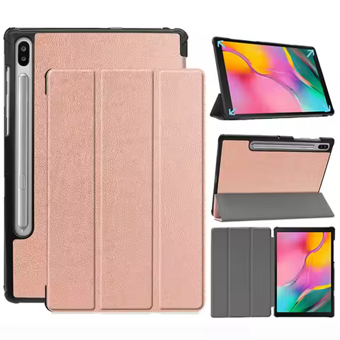 For Galaxy 20 Tab S6 10.5 T860 tablet - protective case T865 Tri-Fold leather case