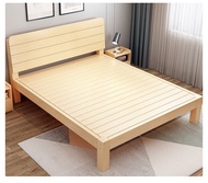 （อน 5 ฟุต เตียงนอน 6 ฟุต ส่งฟร） ฟุต เตียงนเตียง เตียงไม้สนไม้แท้ สามารถใช้ได้อย่างน้อย 10 ปี
