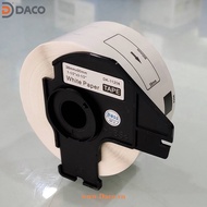 Paper label DK-11208 38mmx90mm 400 pieces Black Letters White Background