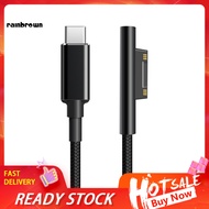  65W 15V 4A Laptop Charging Cable Magnetic High Speed PD Fast Charge Type-C Notebook Power Adapter Converter Cord for Microsoft Surface Pro 3/4/5/6/Go/Book 1/Book 2
