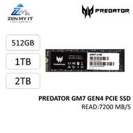 ACER PREDATOR GM7 PCIE M.2 GEN 4 SSD 7400/MB