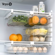 YEYA กล่องในตู้เย็น ตะกร้าระบายอากาศตะกร้าใส่ผัก กล่องใส่ของในตู้เย็น กล่องเก็บผักในตู้เย็นชั้นในตู้เย็น กล่องเก็บของในตู้เย็นสองชั้น ตู้เก็บของลิ้นชักแขวนตู้เย็นกล่องเก็บผลไม้อาหารกล่องไข่ชั้นวางไข่ถาดไข่พลาสติกของใช้ในครัวเรือนกล่องเก็บของสด