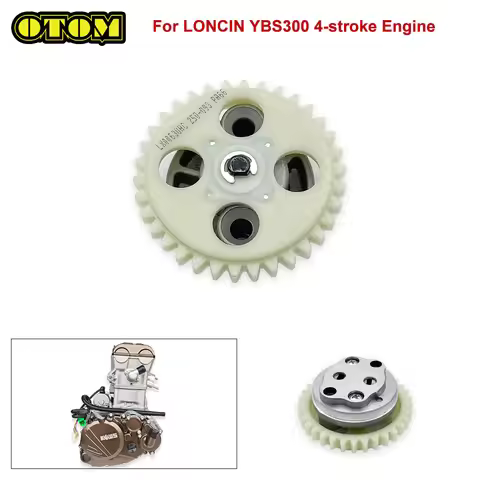 Motorcycle For LONCIN YBS300 Oil Pump Gear Drive Gearwheel 34 Teeth 4-stroke Engine HENGJIAN KEWS GR