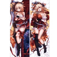 60x180cm Genshin Impact Yoimiya Cosplay PillowcaseKababaihang Peachskin 2-Side Hugging Body Pillow C