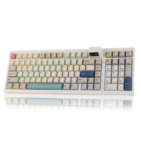 EPOMAKER RT98 98% ANSI US Layout Tri-mode Wireless Modular Retro Mechanical Gaming Keyboard with Det