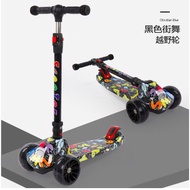 Graffiti Scooter, foot hut, 3-wheeled vehicle, with music and 3-wheel lights