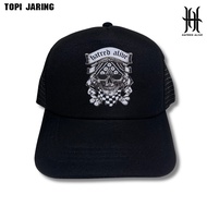 Hatred alive brand men's mesh distro hat, premium quality distro biker motif
