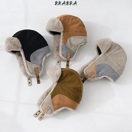 BRABRA Russian Bomber Cap, Warm Earflap Design Ski Hat, Vintage Russian Style Waterproof Windproof E