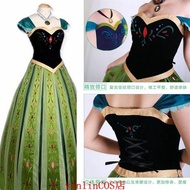 Frozen Costume Princess Sophia Elsa anna cos Halloween Adult Dress Genuine Adult anna