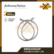 Johnson Suisse Double Interlock Flexible Hose Pipe 1.2m or 1.5m | Bidet Hose | Shower Hose | Johnson