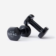 DOMYOS 5 kg 健身啞鈴組（2 入）－黑色