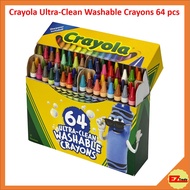 Crayola Ultra-Clean 64 Assorted Washable Crayon Box with Built-In Sharpener 523287