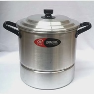 MASPION Dandang Alumunium Jawa Langseng Panci Kukus Serbaguna Ukuran 22 24 26 28Cm