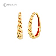Maison de Jewels - Red Carpet Couture Croissant Earrings ต่างหู ทอง ครัวซองต์ ออกงาน ใส่ทุกวัน ดีไซน