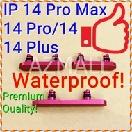 (5 Colors) NEW ORI Waterproof On /Off Power Volume Side Buttons Set for IP 14 Plus /14 Pro / 14 Pro 