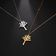 Guochao New Personality Necklace Simple Trend Jewelry Tree Branch Necklace Pendant Girlfriend Gift J