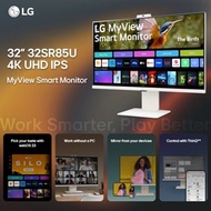 LG 32SR85U WHITE 32'' MyView 4K UHD IPS Monitor with 60Hz webOS and Built-in FHD Webcam