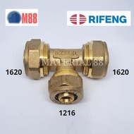 RIFENG Hot Water Tee T20x16x20 or 3/s41/2 Connect
