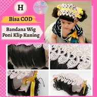 Bandana Rambut Poni Wig Rambut Anak Bayi Perempuan Import Topi Bando Rambut Poni Palsu Lucu Cewek