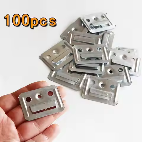 100Pcs WPC Wall Panel Clips Metal Clip For Wpc Wall And Ceiling Fluted Cladding Clip Only Indoor And