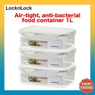 Locknlock Stackable air tight food container 1L, food containers, lock and lock, anti bacterial food