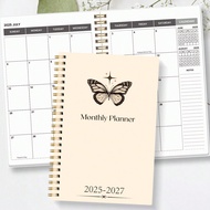 2025-2027 Planner Weekly And Monthly Notebook Spiral Day Plan Academic Appointment Book Agenda Journ