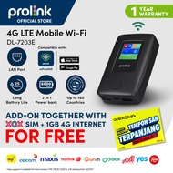 [25hr operation]Prolink 4G LTE Portable WiFi Mobile MiFi | Support Hotspot Unlimited Data | Support 