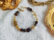 相遇極光-老料極光、荊棘玫瑰、玉化黃彼得石、鈦晶、黃水晶