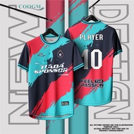 Futsal Football baju jersey custom name baju lelaki Thailand Viral Jersey Tiktok T-Shirt Breathable