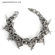 [Popularfactors] Punk Grunge Ro Rivet Bracelet Cool Niche Bracelet Goth Charm Jewelry Hip Hop Access