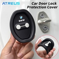 4Pcs BMW Car Door Lock Protection Cover Silicone Door Lock Shock Absorber Silent Anti-collision Rubb