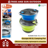 GSI Outdoors Escape HS Pot Camping Cookware - Blue/Green (2L)