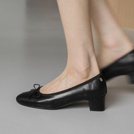 [SAPPUN] Moelin Round Ribbon Pump Heels (4cm)
