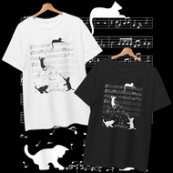 T-Shirt Black Cat Plays With Notes ️Beware Of Fake Shops ️