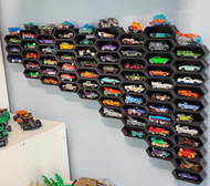 Rak Lemari Pajangan Diecast Mobil Hotwheel Mainan Hexagon