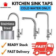 Stainless Steel Kitchen Sink Tap Faucet Cold Water Tap