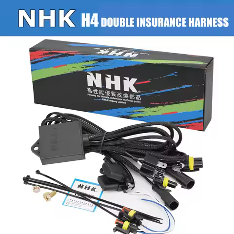NHK H4 9003 HB2 Xenon HID Headlight Relay Wire Harness Controller 12V 35W/55W Bi-Xenon Hi/Lo H/L Wir