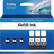 522 Black Ink Bottles ET-2800 ET-4800 ET-2400 ET-2803 522 Ink Refill Bottles Black Compatible for ET