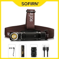 Sofirn-SP40A LH351D 18650 Rechargeable Headlamp TIR Optics Lens USB C 1200lm Flashlight with Magnet 