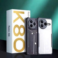 Xiaomi POCO F7 Pro(พร้อมส่งในไทย)เคสกันกระแทกขอบสีหลังใสXiaomi POCO F7 Ultra/Redmi K80/Redmi K80 Pro