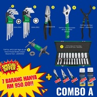 TOPTUL 7 ITEMS + FREE (COMBO SET A)