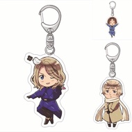 GAME Hetalia Axis Powers Acrylic Keychain Kirkland APH Anime Keyrings Italy France Figure Model Plat