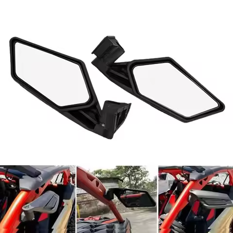 2PC UTV/ATV Rear View Mirror 4x4 Racing Side Mirrors Set Rearview Mirrors For CAN-AM BRP UTV MAVERIC