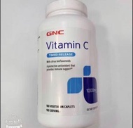 GNC 素食 長效型維他命C 含玫瑰果 柑橘類黃酮 VITAMIN C 1000 MG
